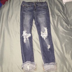 Crop skinny jeans