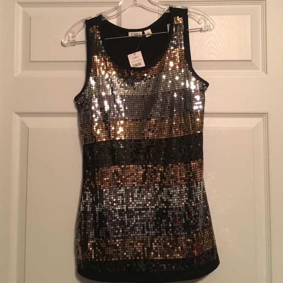 Brand new, never worn, sequin tank