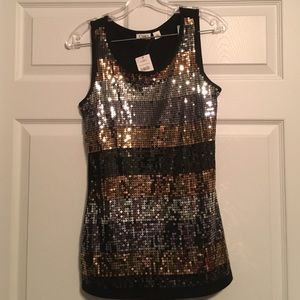Brand new, never worn, sequin tank