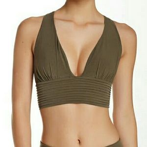 Hidden green crop top