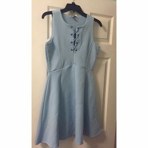 ASOS Blue Lace Up skater dress