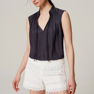 Loft Scallop Lace Crochet Shorts