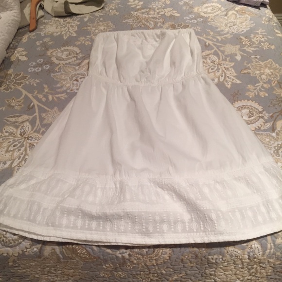 Gap Bandeau White Dress