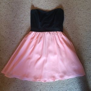 Black and pink dress