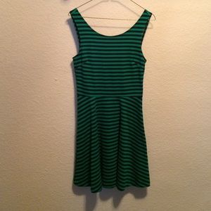 Green/black stripe American Eagle Outfitters dress