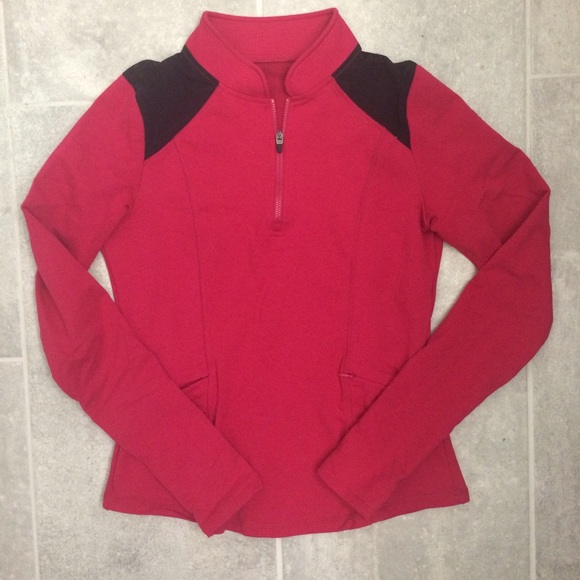 Pink and Black Fabletics 1/4 Zip