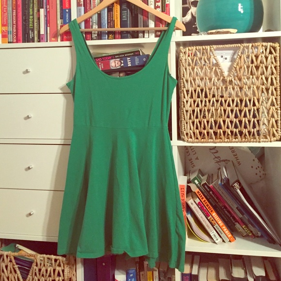 Green Sparkle & Fade Sundress