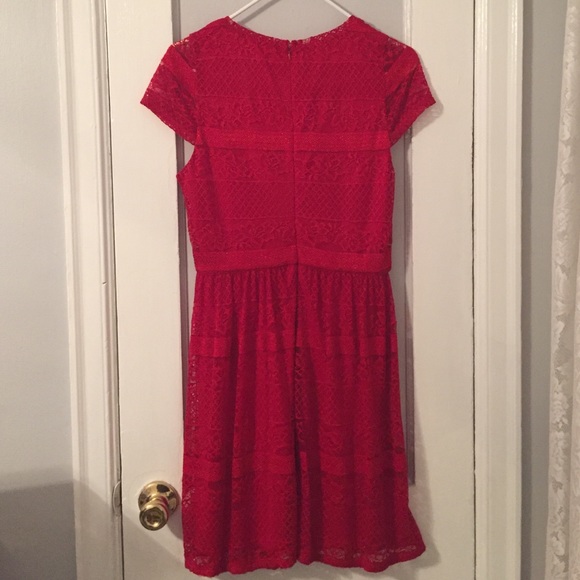 Red Lace Dress - Picture 2 of 3