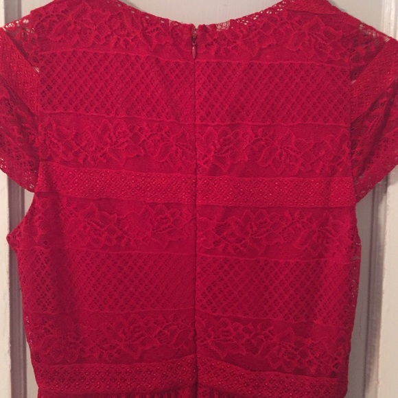 Red Lace Dress - Picture 3 of 3