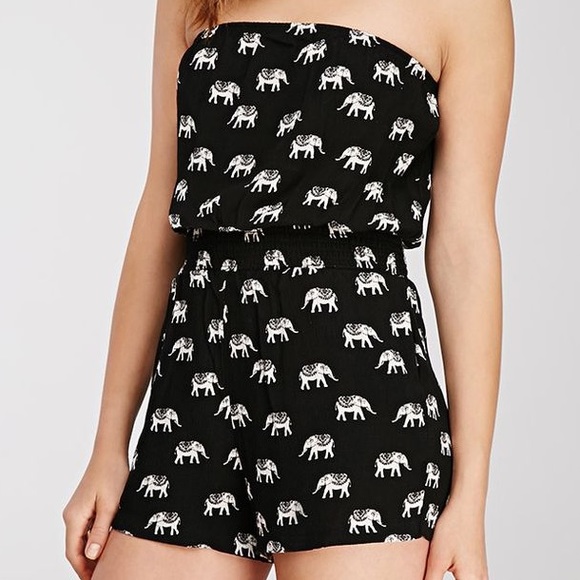 🐘F21 ELEPHANT ROMPER🐘