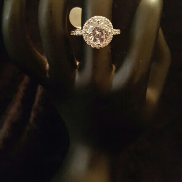 Old European Shaped CZ Ring size 9