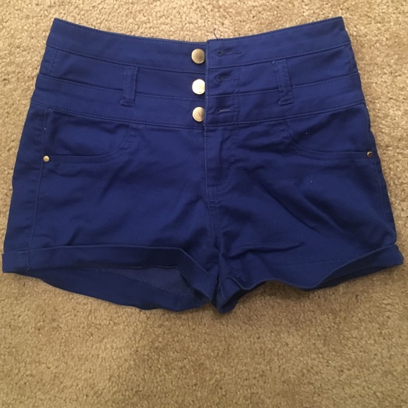 Royal Blue Highwaisted Shorts