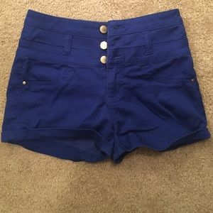Royal Blue Highwaisted Shorts