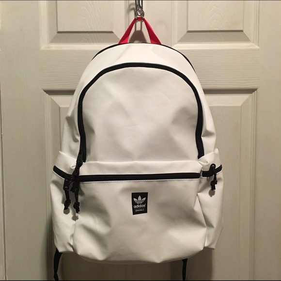 Adidas White Backpack