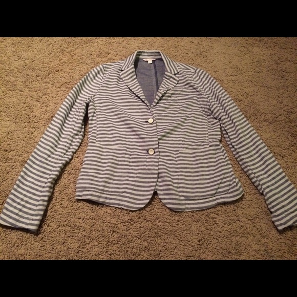 Cotton blue stripped gap blazer