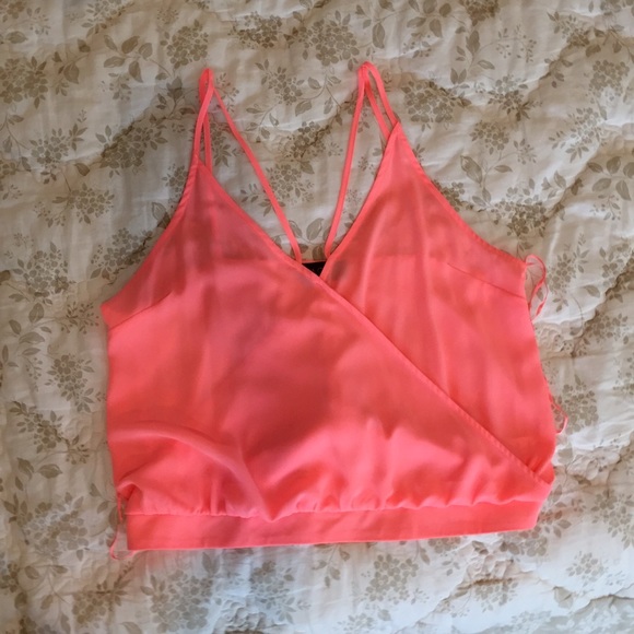 NWOT ASTR Neon Pink scrappy top!
