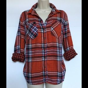 Plaid button up