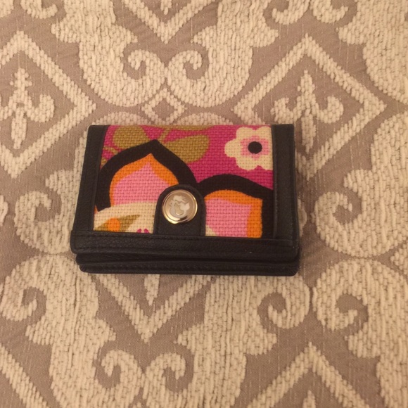 Floral wallet canvas material