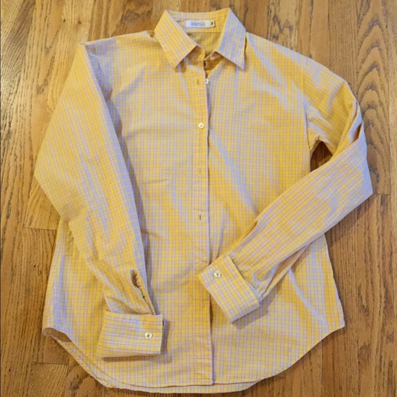 Barney's New York Button Down plaid shirt