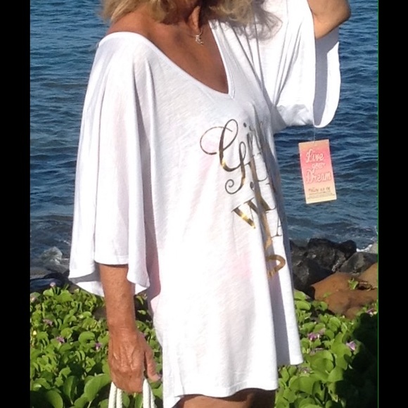 MIKEN “Girls Just Wanna Have Sun" Beach Cover Up - Picture 3 of 8