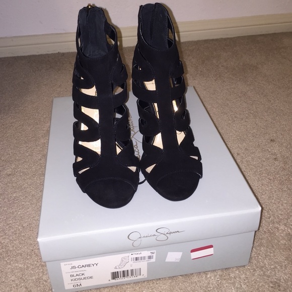 Jessica Simpson caged heels