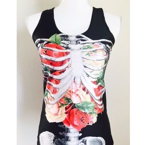 🆕 Rib Cage Full of Flowers Tank