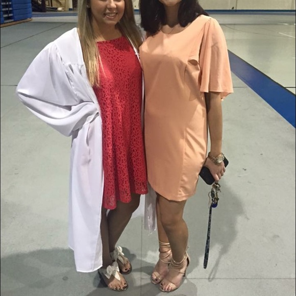 peach and pink dresses