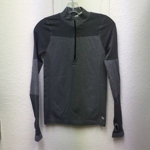 Gray Half-Zip Athletic Long Sleeve