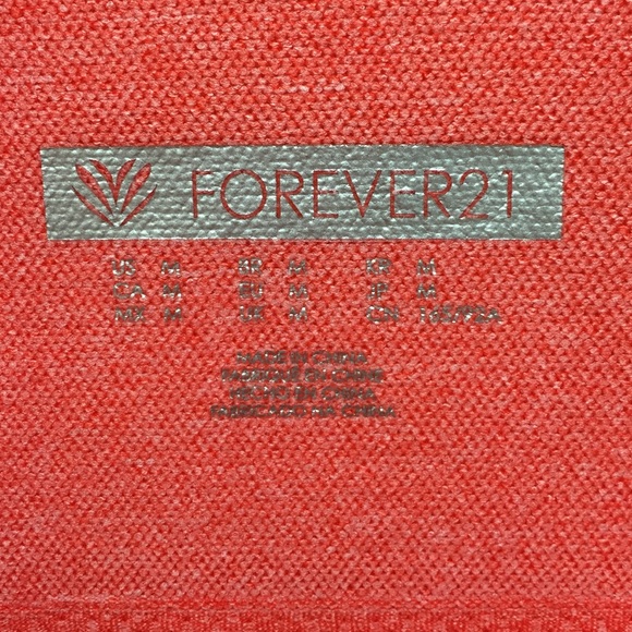 Red/Orange half zip athletic long sleeve - Picture 3 of 3