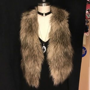 Brown Fur Vest
