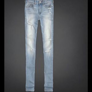 Hollister skinny jeans light blue
