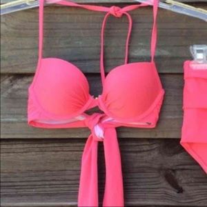 Coral Bikini Top
