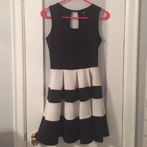 Black and White Scuba Dress