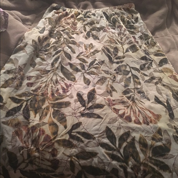 NWT J Jill beautiful silk design skirt size 18w