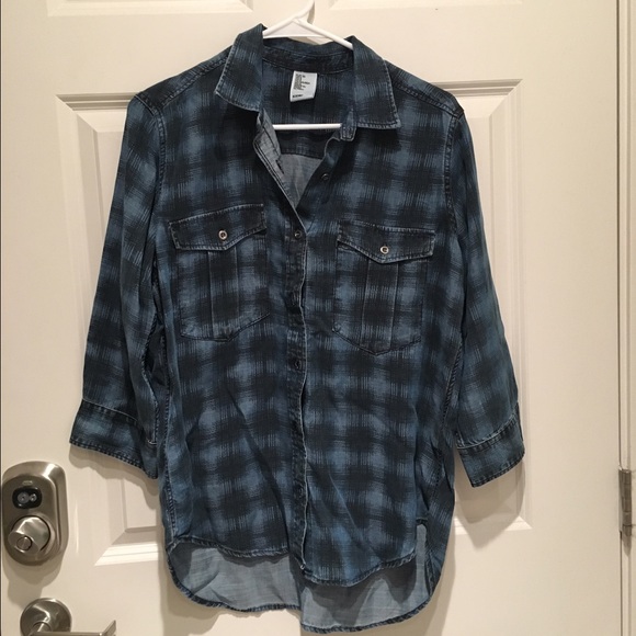 H & M Denim Button Up