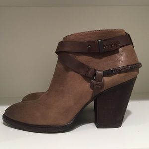 Dolce Vita brown leather booties