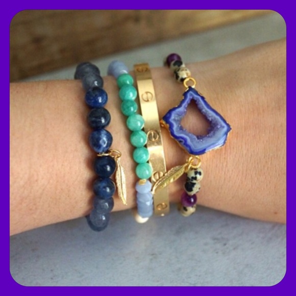 🎉2 Left! 🎉HP 12/6🎉Druzy Pendant  Bracelets! - Picture 4 of 4