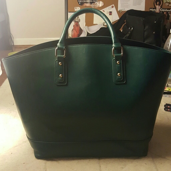 Deep Green JustFab Tote Bag