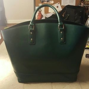 Deep Green JustFab Tote Bag