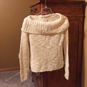 White House Black Market size L cream sweater
