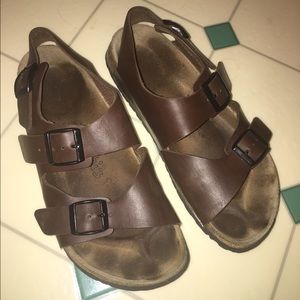 Brown Birkenstock Birkis size 6