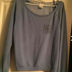 VS Pink Lavender Slouchy Crew