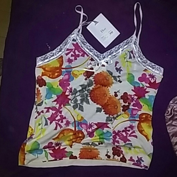 Beautiful Christian Dior Flower Cami NWT