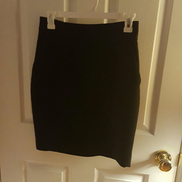 Black pencil skirt