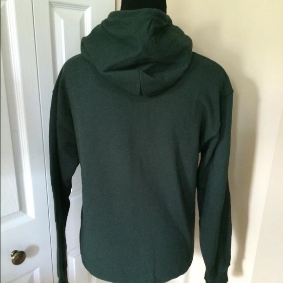 Gildan Full Zip Hooded Sweatshirt Dark Green - Picture 4 of 4