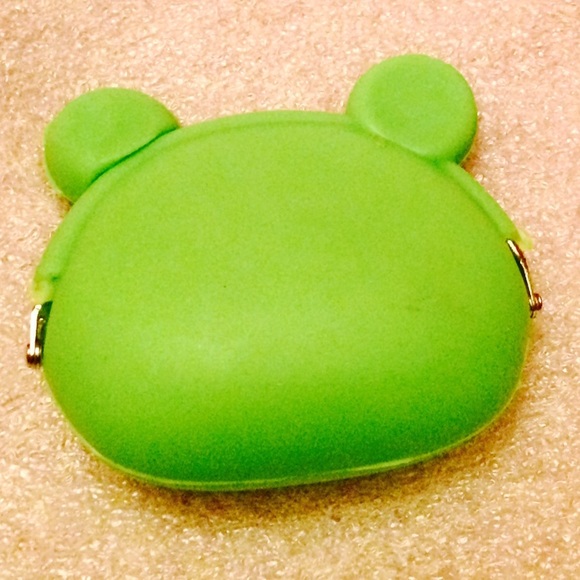 HP  Wide Mouth Green Frog Coin Purse - Picture 2 of 3