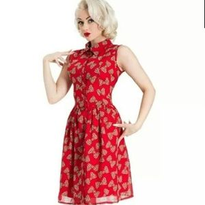 Voodoo Vixen pinup rockabilly leopard dress