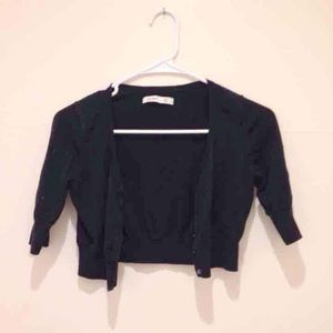 Black shrug sweater