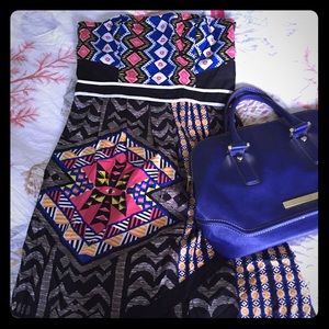 NWT Tribal strapless dress