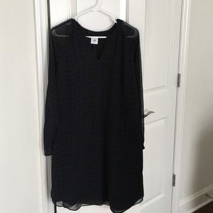 CABI Navy and Black Sheath Dress